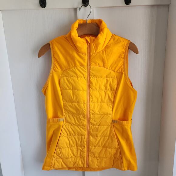 Lululemon Down for It Tech Vest -Tangerine - Size 10 - Goose Down - sold out - Picture 2 of 10